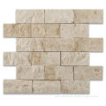 2X4 Ivory Split Faced Brick Mosaic Tile